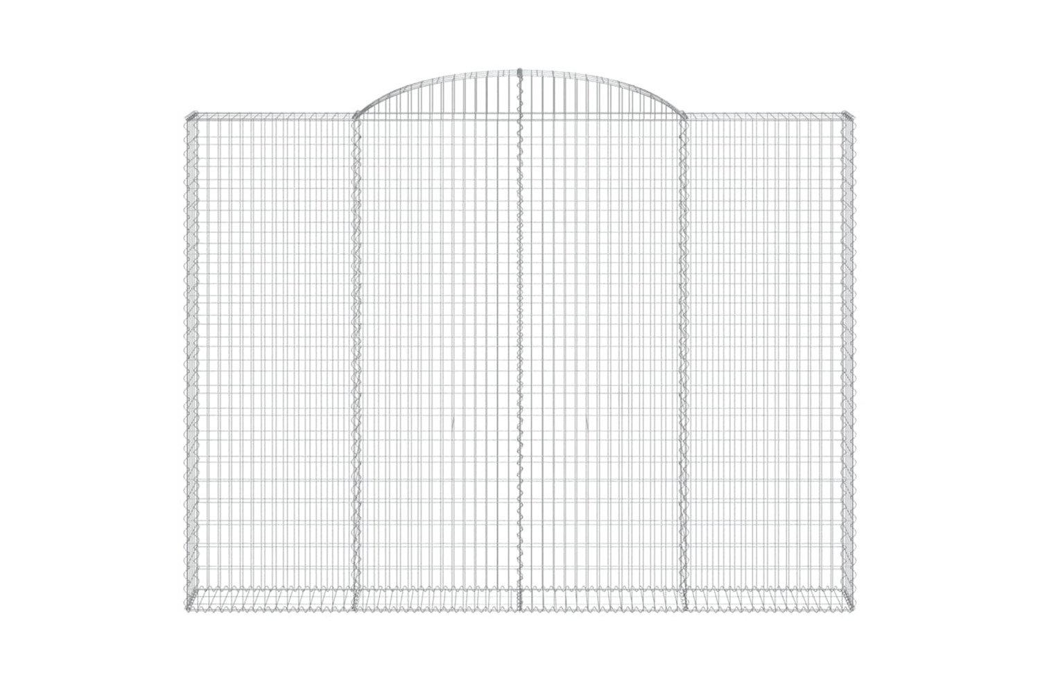 vidaXL 153511 Arched Gabion Basket 300x30x220/240cm Galvanised Iron