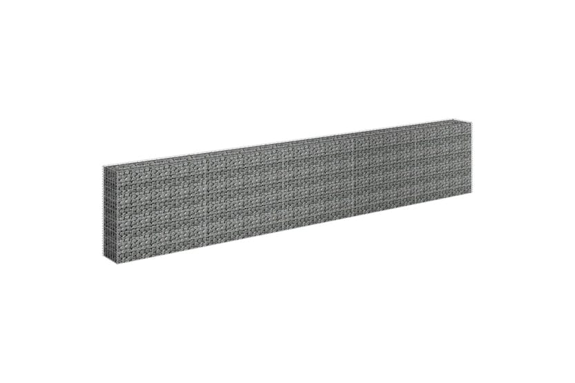 Vidaxl 145647 Gabion Raised Bed Galvanised Steel 450x30x90 Cm