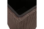 Vidaxl 40535 Garden Raised Beds 3 Pcs Poly Rattan Brown