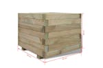 Vidaxl 41659 Raised Bed 50x50x40 Cm Wood Square