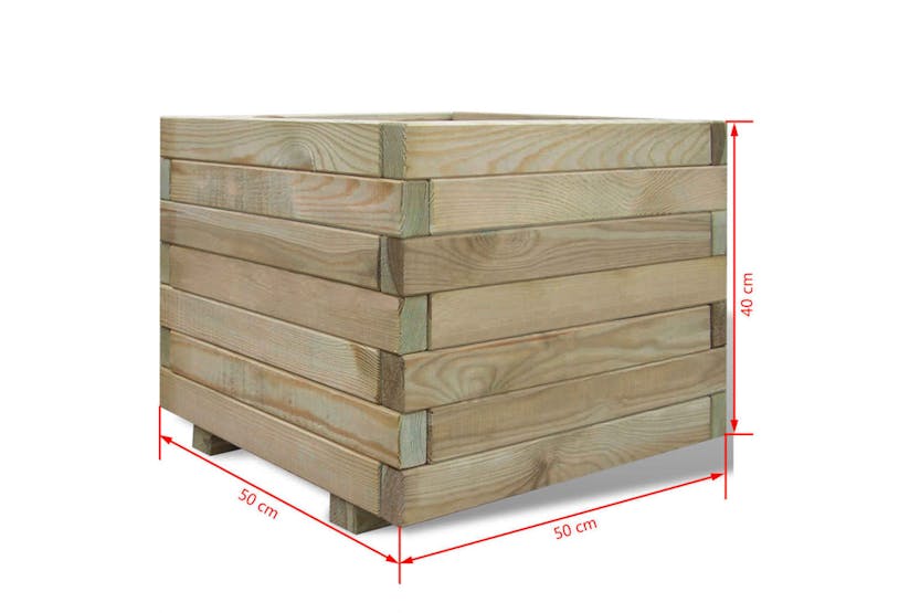 Vidaxl 41659 Raised Bed 50x50x40 Cm Wood Square