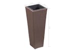 Vidaxl 46929 Garden Raised Bed 30x30x80 Cm Poly Rattan Brown