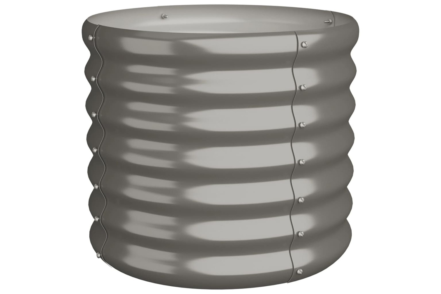 vidaXL 318844 Garden Planter Powder-coated Steel 40x40x36cm Grey