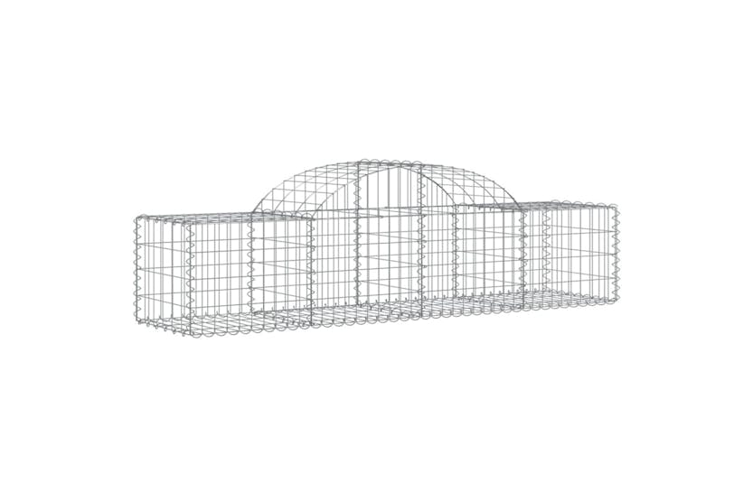 Vidaxl 153492 Arched Gabion Basket 200x50x40/60 Cm Galvanised Iron