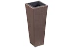 Vidaxl 46929 Garden Raised Bed 30x30x80 Cm Poly Rattan Brown