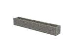 Vidaxl 143561 Gabion Raised Bed Galvanised Steel 360x50x50 Cm