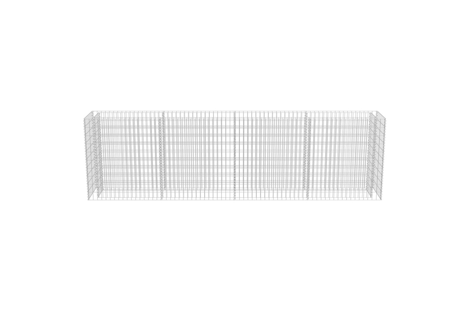 vidaXL 143560 Gabion Raised Bed Galvanised Steel 360x50x100cm