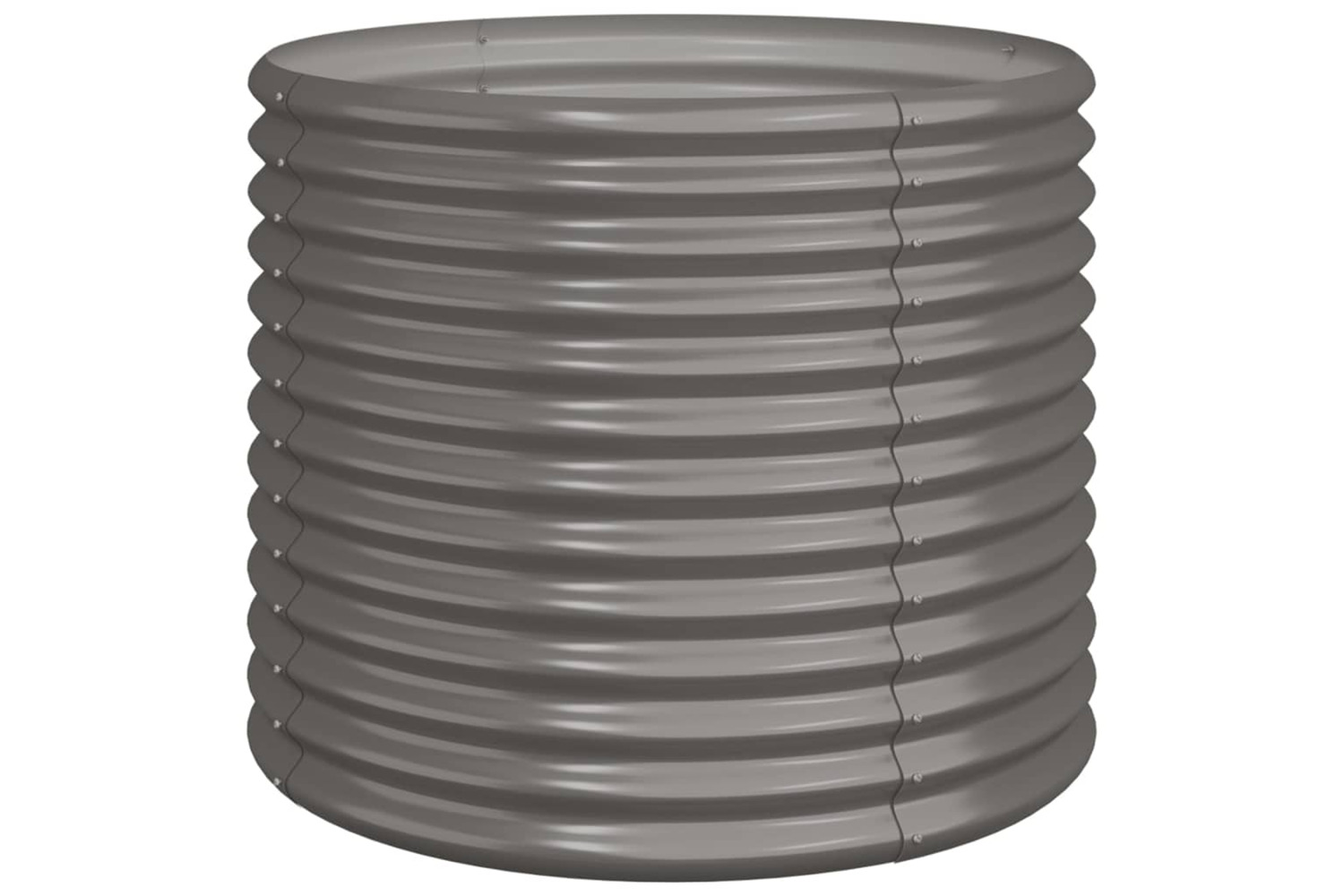 vidaXL 318859 Garden Planter Powder-coated Steel 80x80x68cm Grey