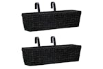 Vidaxl 45579 Garden Planters 2 Pcs Water Hyacinth Black