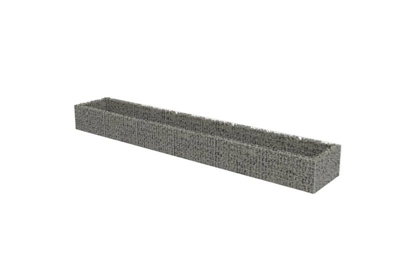 Vidaxl 143555 Gabion Raised Bed Galvanised Steel 540x90x50 Cm