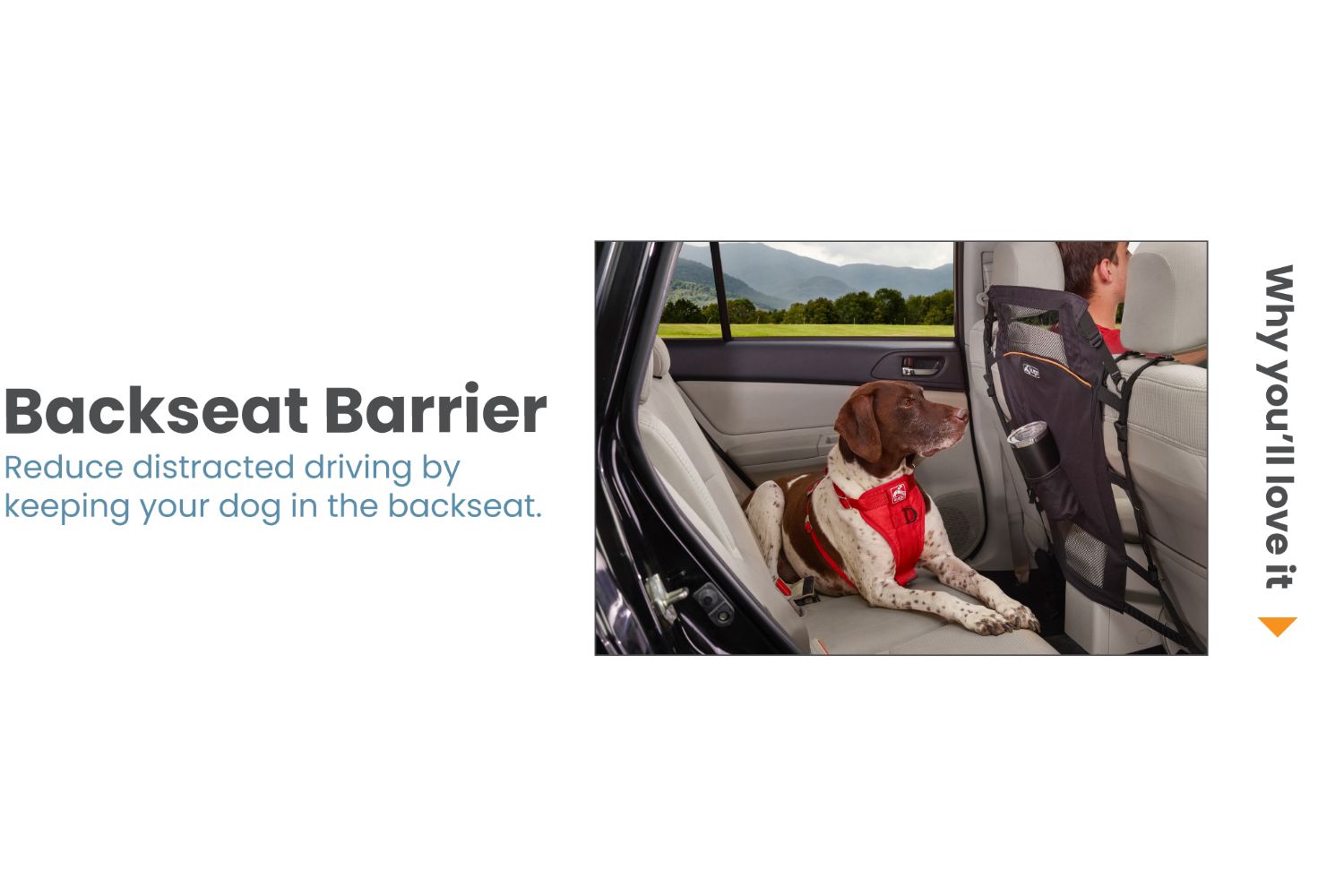 Kurgo KO0067 Backseat Barrier Black Ireland