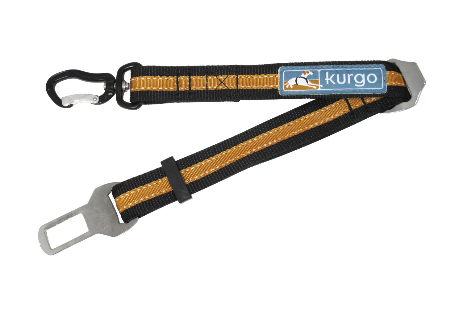 Kurgo KO9665 Seatbelt Swivel Tether | Orange