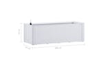 Vidaxl 313959 Garden Raised Bed With Self Watering System White 100x43x33 Cm