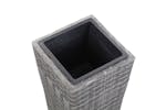 Vidaxl 46928 Garden Raised Bed 30x30x80 Cm Poly Rattan Grey