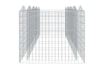 Vidaxl 153555 Arched Gabion Raised Bed 400x100x100 Cm Galvanised Iron