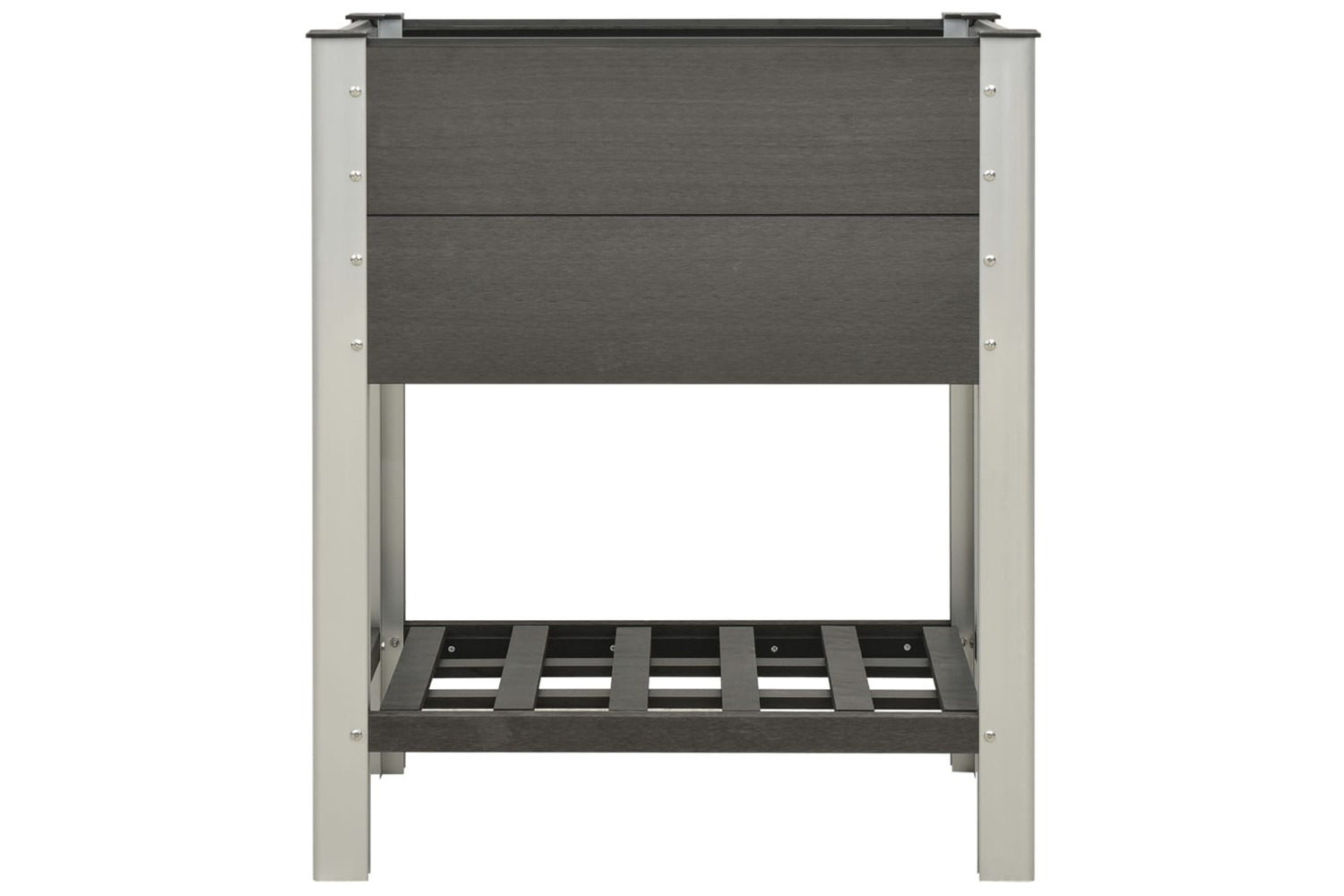 vidaXL 149014 Garden Raised Bed With Shelf 75x50x90cm Wpc Grey