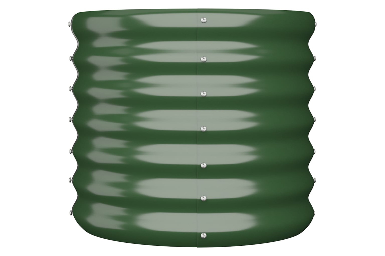 vidaXL 318843 Garden Planter Powder-coated Steel 40x40x36cm Green