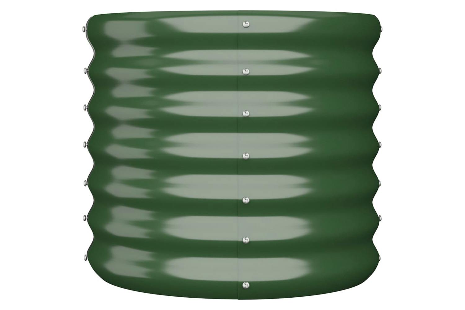 Vidaxl 318843 Garden Planter Powder-coated Steel 40x40x36 Cm Green