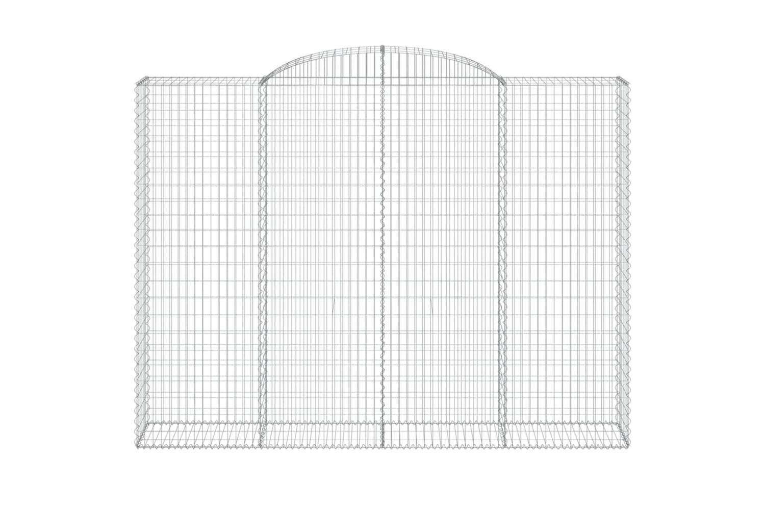 vidaXL 153521 Arched Gabion Basket 300x50x220/240cm Galvanised Iron