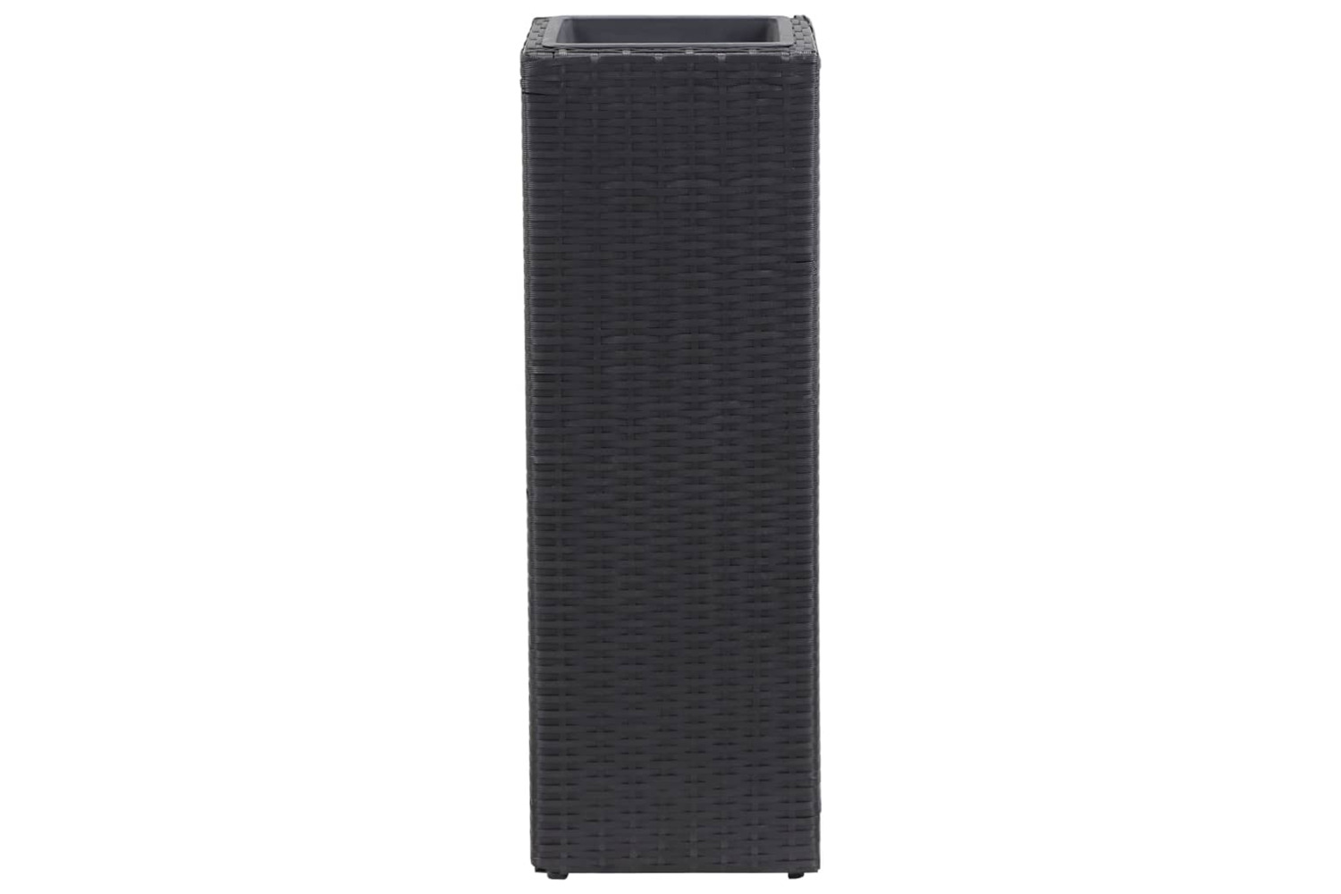 vidaXL 46923 Garden Raised Bed 28x28x80cm Poly Rattan Black