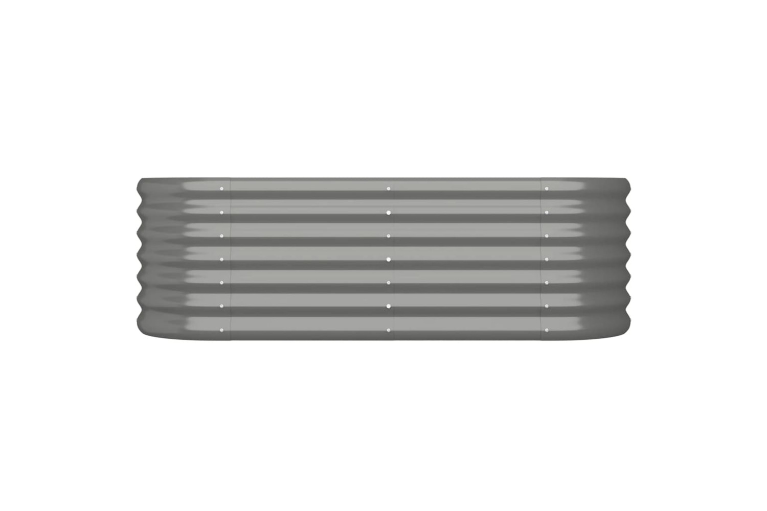 vidaXL 318864 Garden Raised Bed Powder-coated Steel 114x40x36cm Grey
