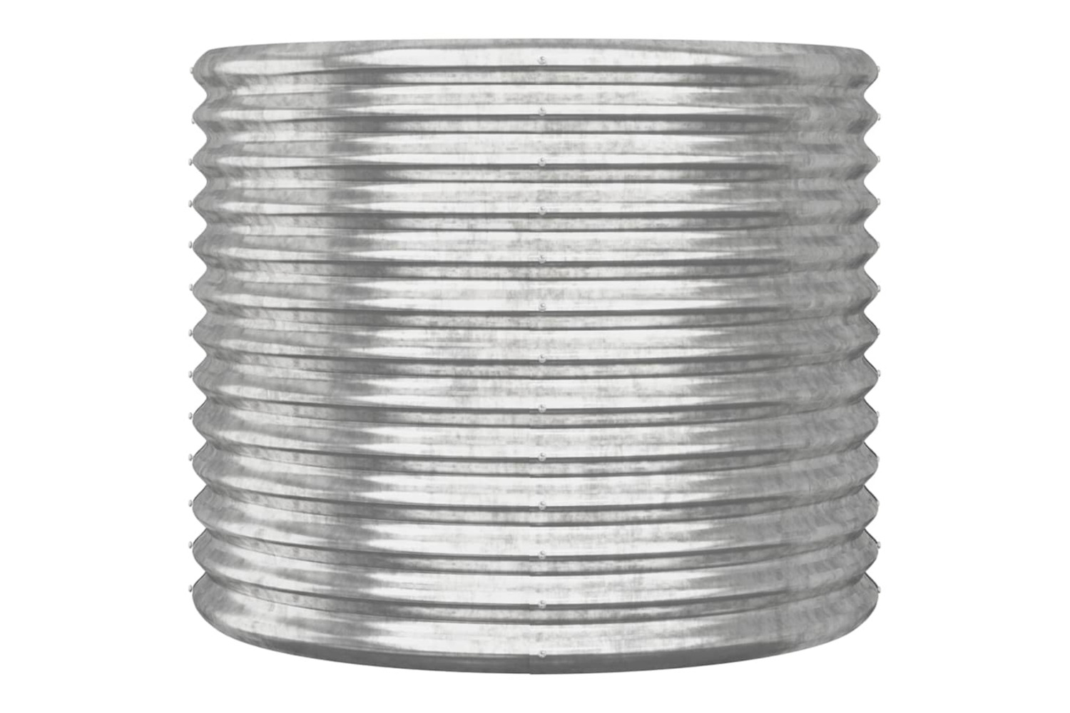 vidaXL 318862 Garden Planter Powder-coated Steel 80x80x68cm Silver