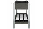 Vidaxl 362569 Garden Raised Bed With Shelf Grey 100x50x75 Cm Wpc