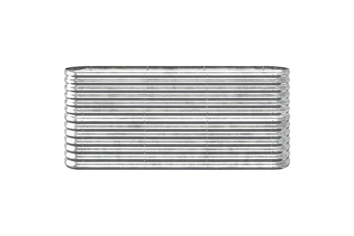 vidaXL 318897 Garden Raised Bed Powder-coated Steel 152x40x68cm Silver