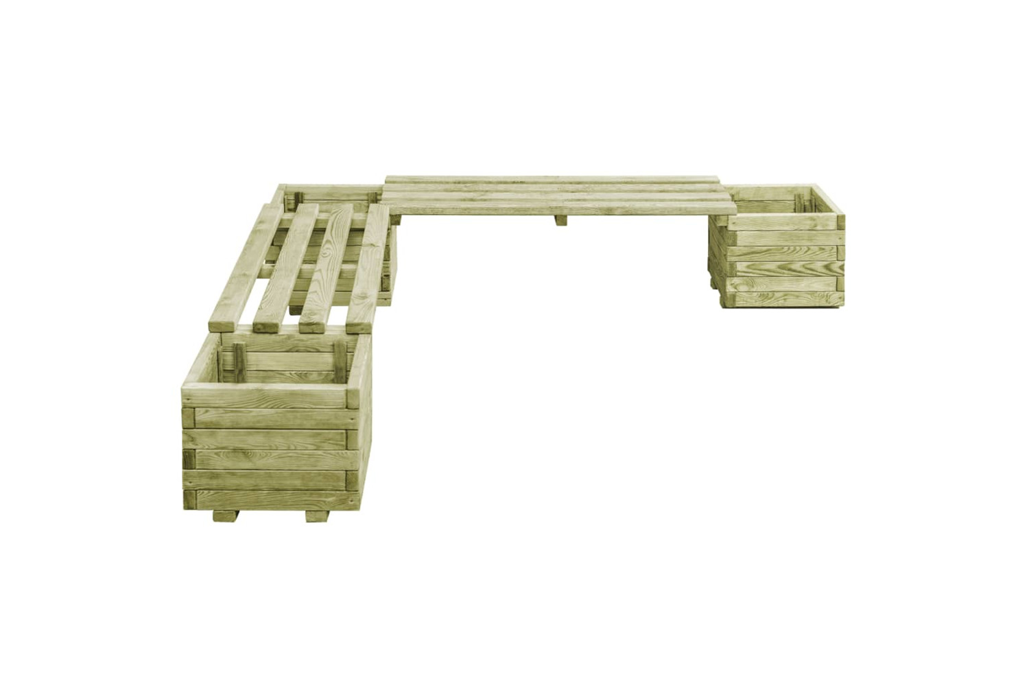 vidaXL 180174 B-stock Garden Planter Bench Impregnated Solid Wood Pine