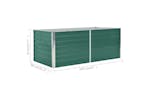 Vidaxl 47014 Raised Garden Bed 160x80x45 Cm Galvanised Steel Green