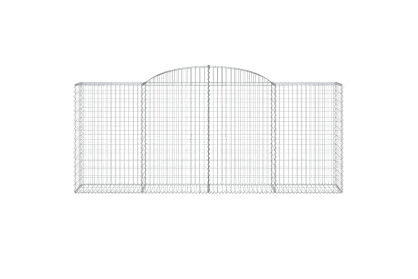 Vidaxl 153516 Arched Gabion Basket 300x50x120/140 Cm Galvanised Iron