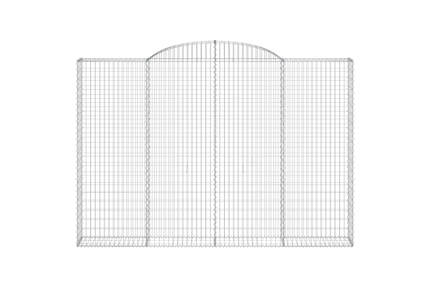 vidaXL 153510 Arched Gabion Basket 300x30x200/220cm Galvanised Iron