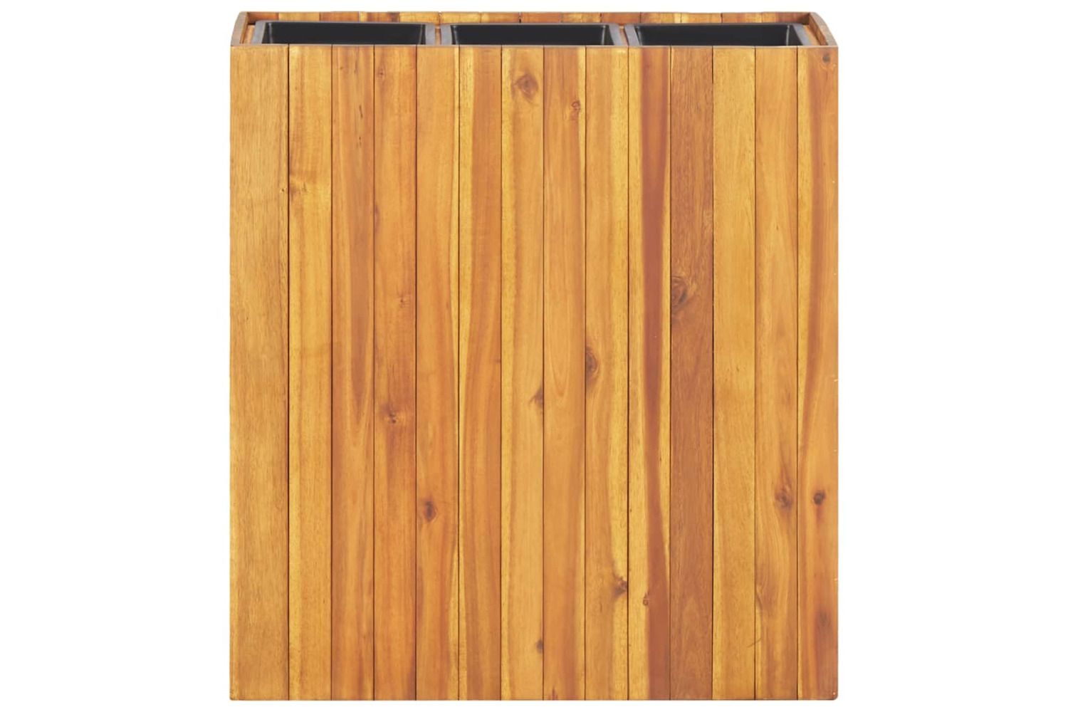 vidaXL 46573 Garden Raised Bed With 3 Pots Solid Acacia Wood