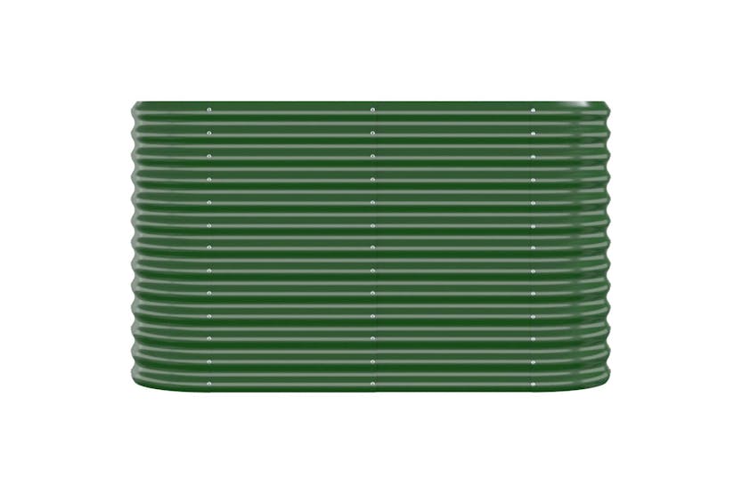 Vidaxl 318888 Garden Raised Bed Powder-coated Steel 114x40x68 Cm Green