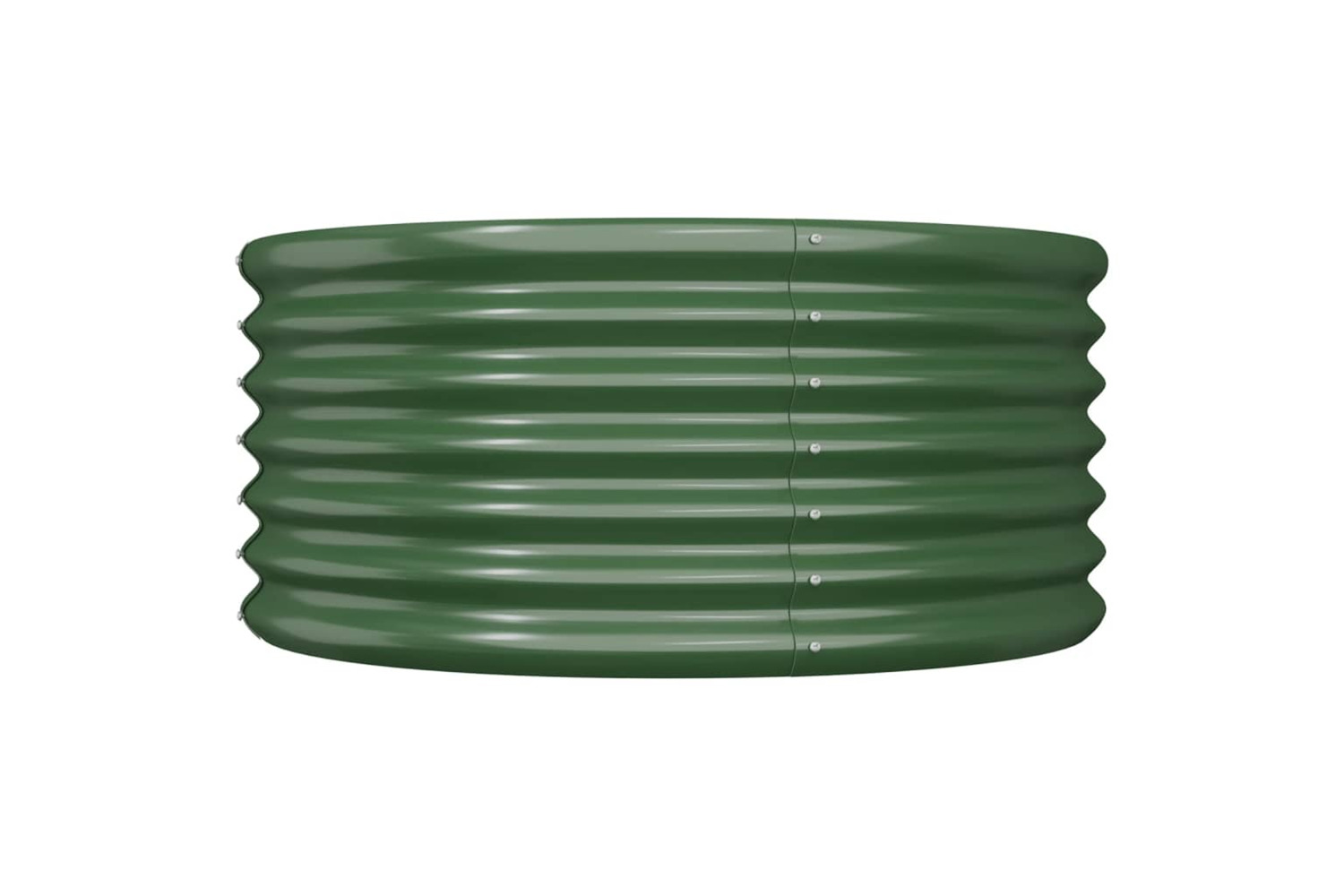 vidaXL 318853 Garden Planter Powder-coated Steel 80x80x36cm Green