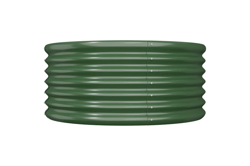 Vidaxl 318853 Garden Planter Powder-coated Steel 80x80x36 Cm Green