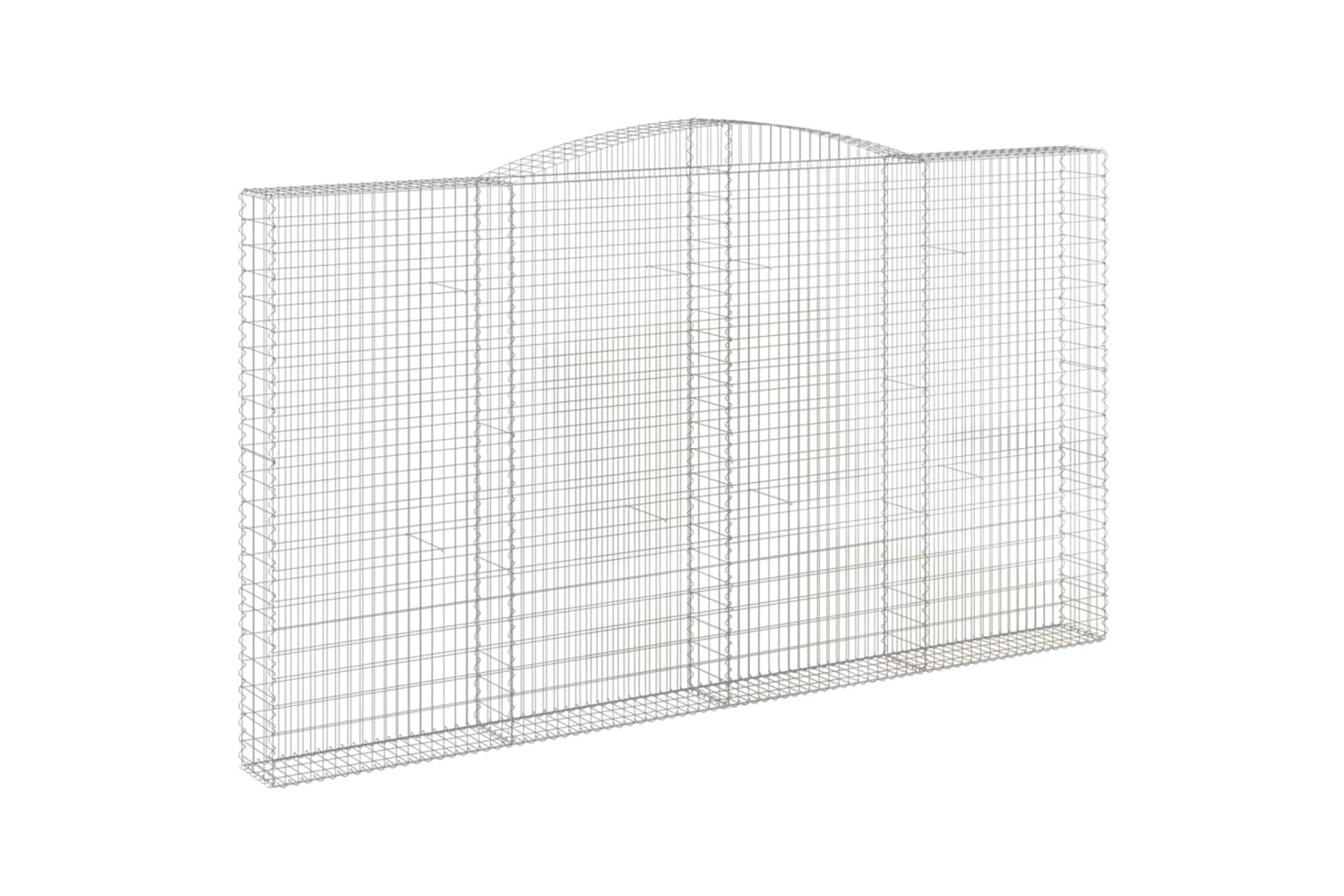 vidaXL 153531 Arched Gabion Basket 400x30x220/240cm Galvanised Iron