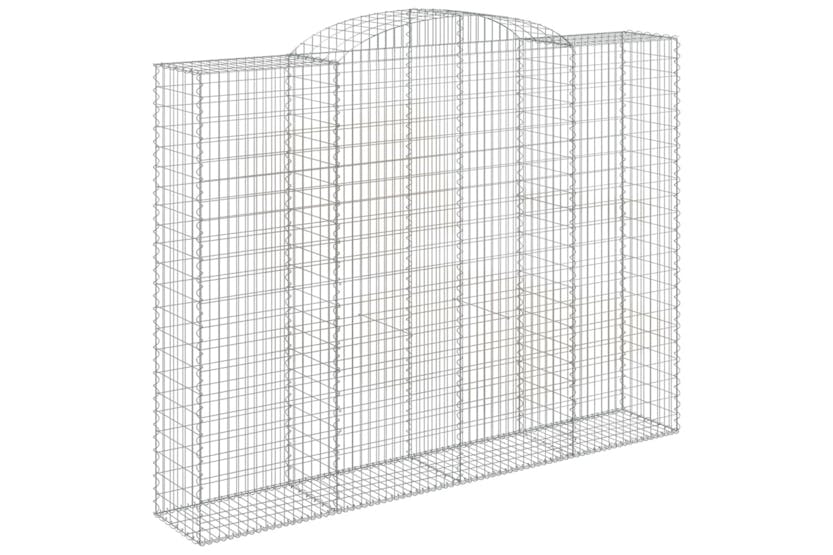 Vidaxl 153521 Arched Gabion Basket 300x50x220/240 Cm Galvanised Iron