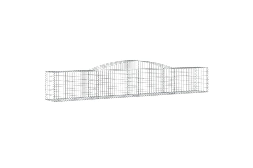 Vidaxl 153533 Arched Gabion Basket 400x50x60/80 Cm Galvanised Iron