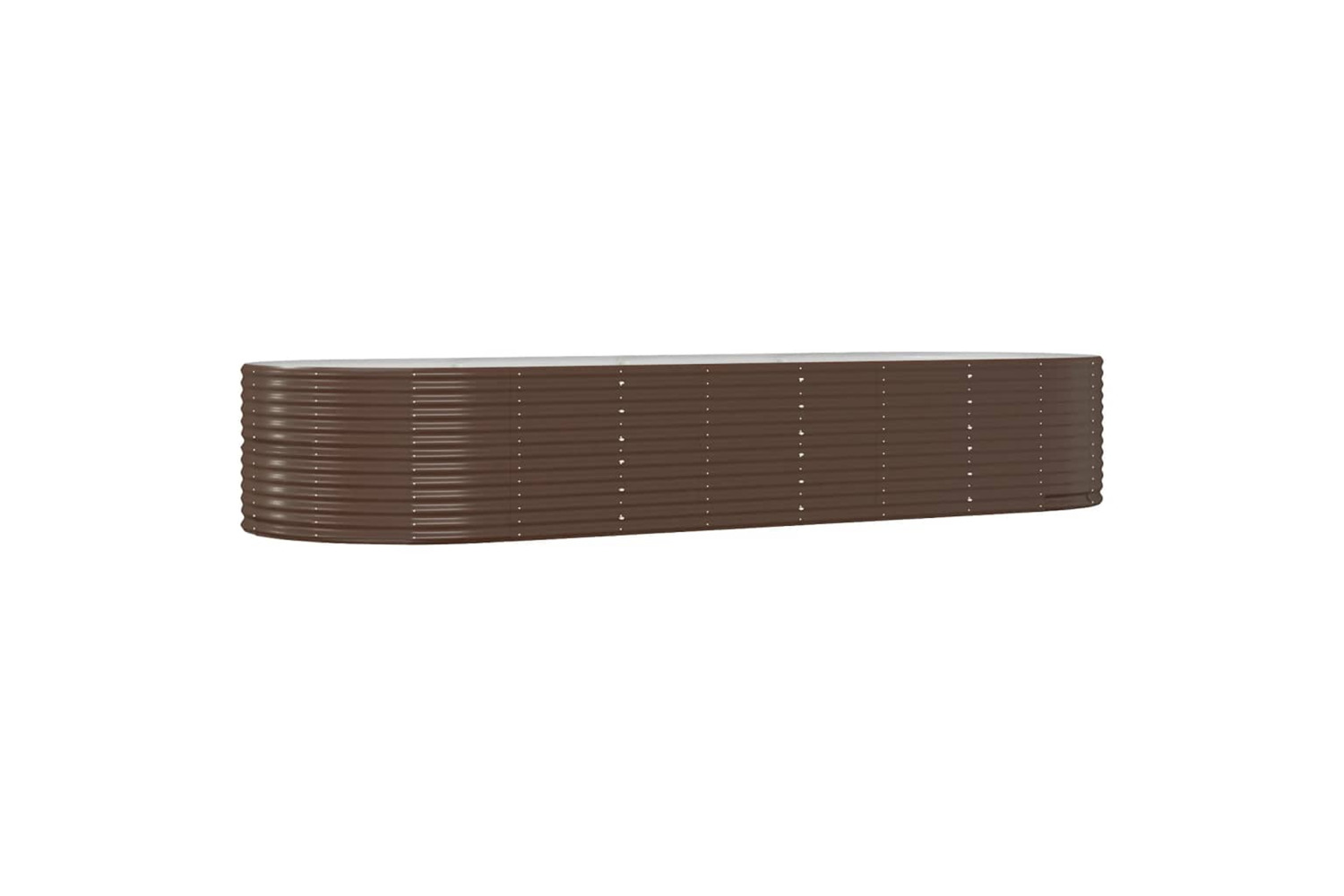 vidaXL 319105 Garden Raised Bed Brown 367x140x68cm Powder-coated Steel