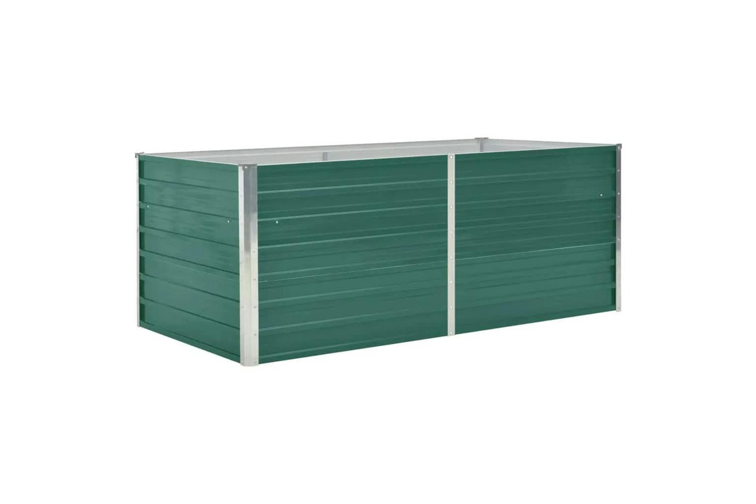 Vidaxl 47014 Raised Garden Bed 160x80x45 Cm Galvanised Steel Green