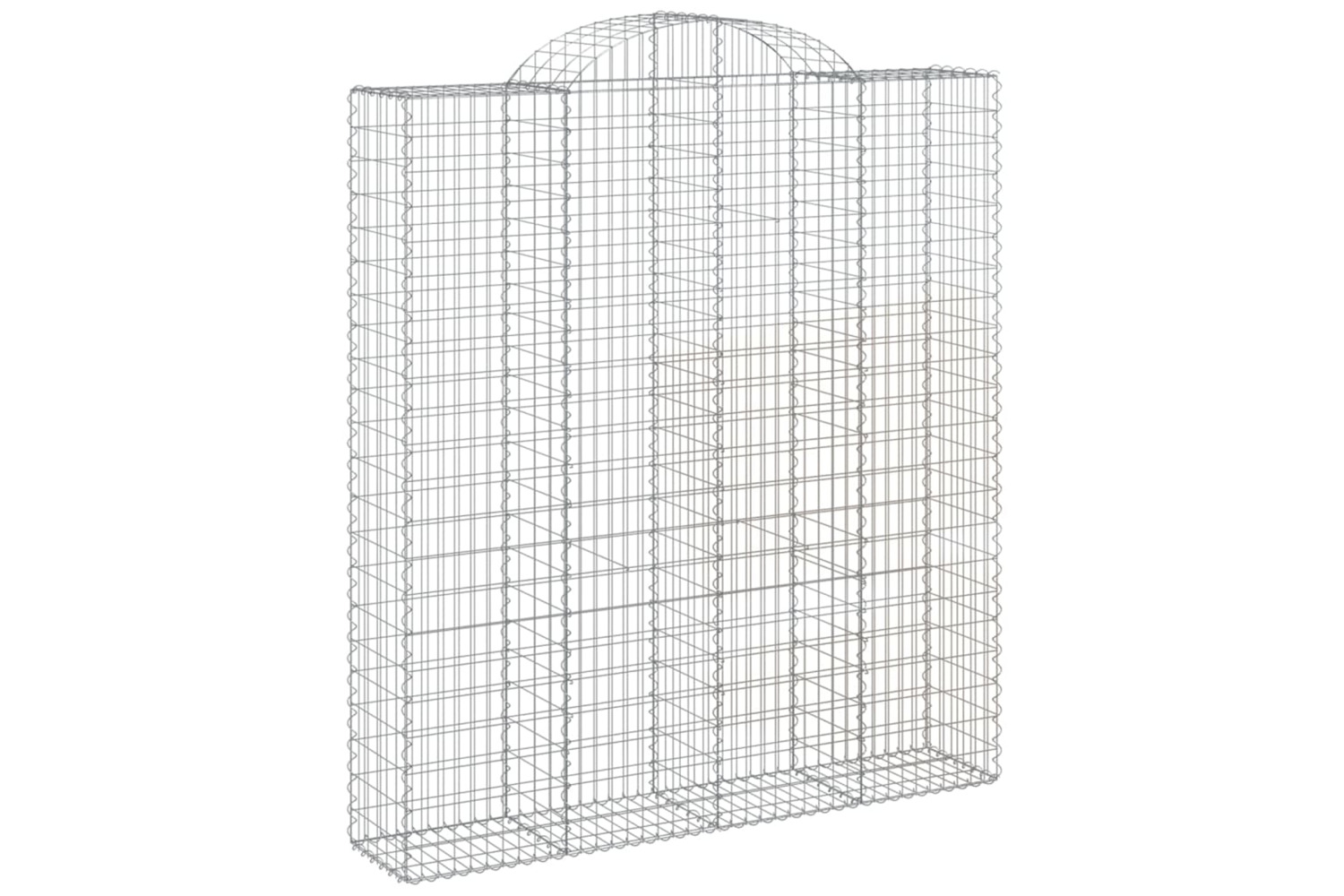 vidaXL 153501 Arched Gabion Basket 200x50x220/240cm Galvanised Iron