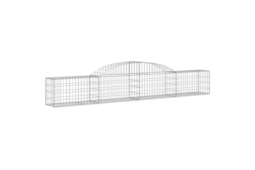 Vidaxl 153502 Arched Gabion Basket 300x30x40/60 Cm Galvanised Iron