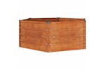 Vidaxl 151946 Garden Raised Bed Rusty 129x129x45 Cm Corten Steel