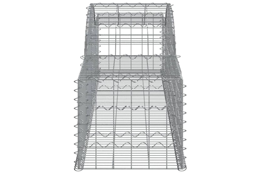 Vidaxl 153512 Arched Gabion Basket 300x50x40/60 Cm Galvanised Iron