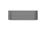 Vidaxl 318954 Garden Raised Bed Powder-coated Steel 224x80x68 Cm Grey