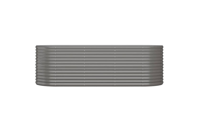 Vidaxl 318954 Garden Raised Bed Powder-coated Steel 224x80x68 Cm Grey