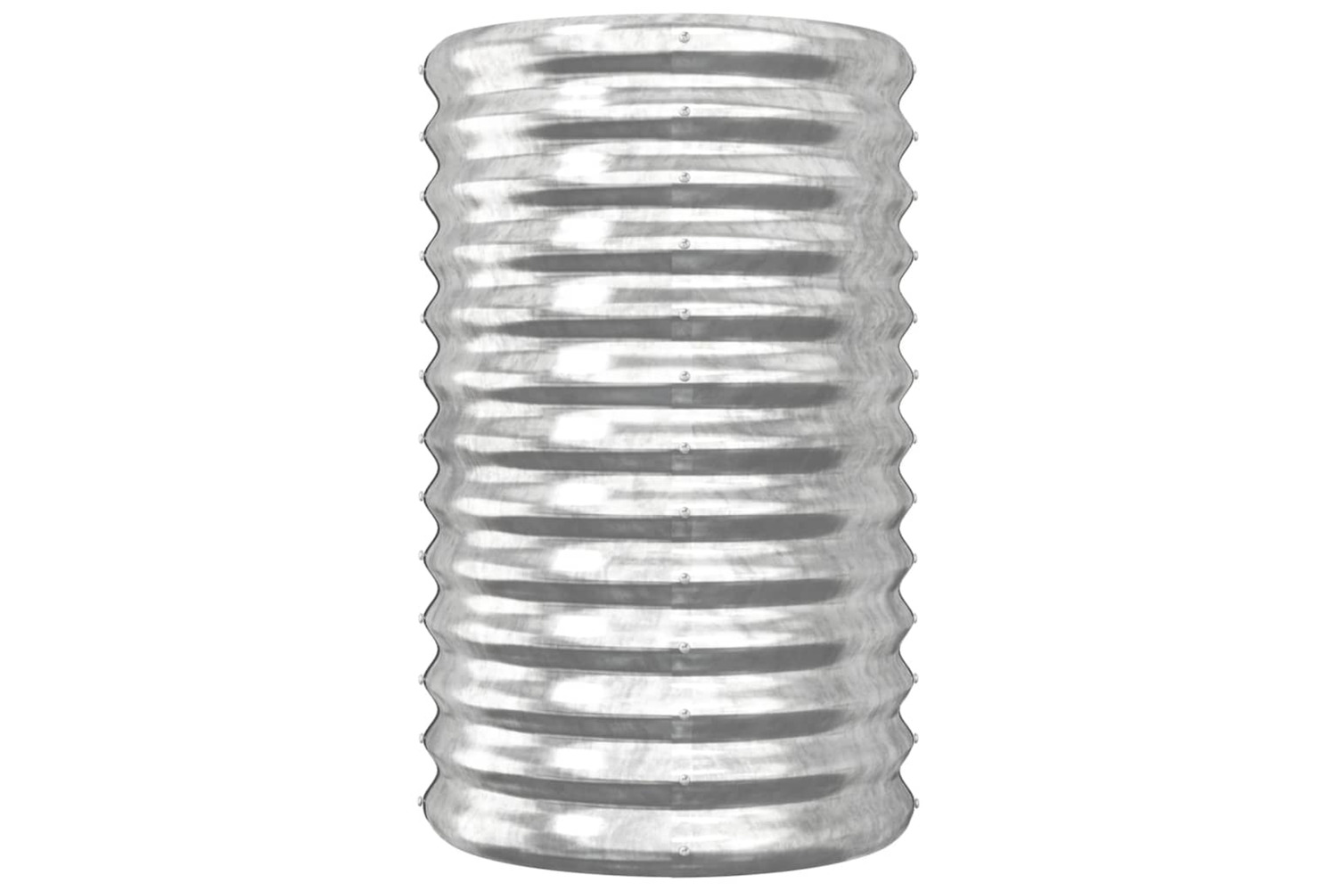 vidaXL 318852 Garden Planter Powder-coated Steel 40x40x68cm Silver