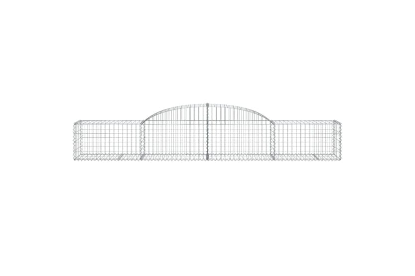 Vidaxl 153512 Arched Gabion Basket 300x50x40/60 Cm Galvanised Iron