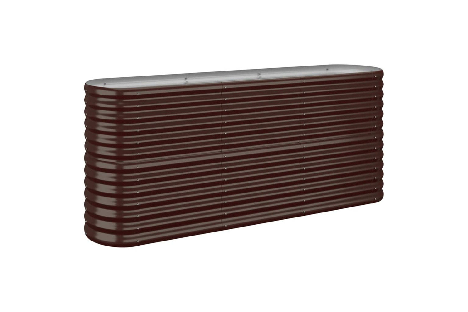 vidaXL 318895 Garden Raised Bed Powder-coated Steel 152x40x68cm Brown